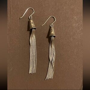Grace & Heart Chic Silver Tassel Earrings